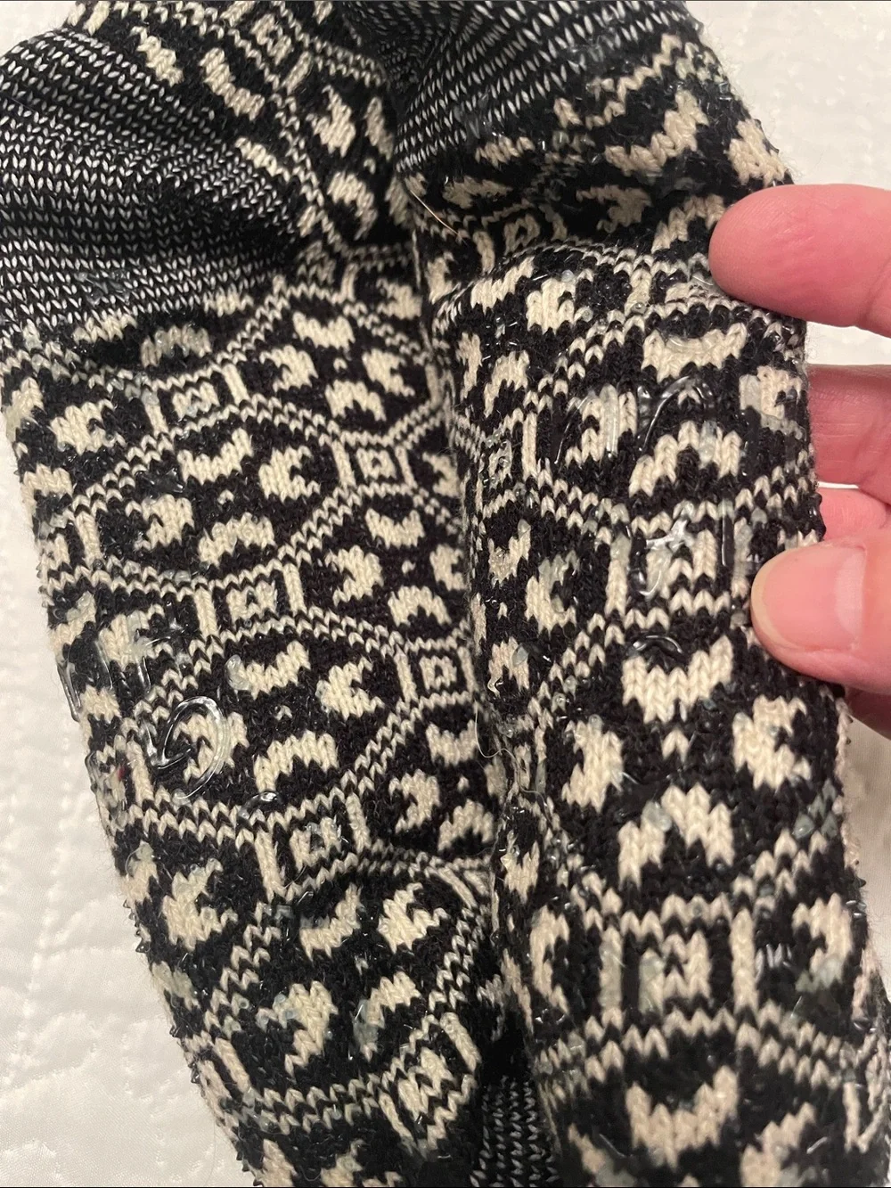 NWT GAA HUU Knit Women’s Cabin Socks with Chill Guard Faux Fur Lining